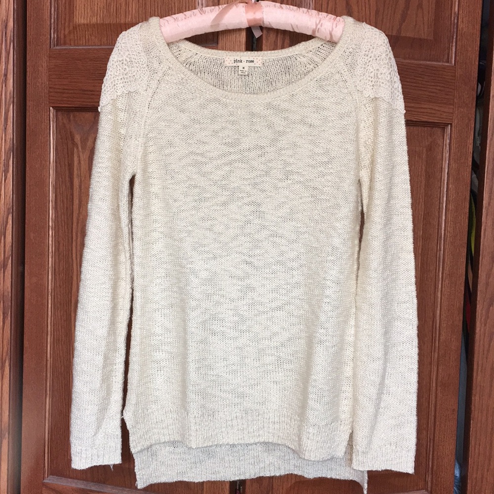 Ivory Lace Women's Sweater